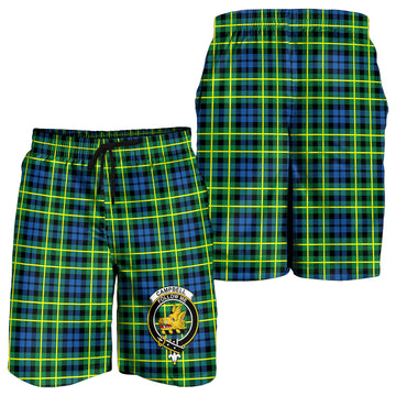 Campbell of Breadalbane Ancient Tartan Mens Shorts with Family Crest