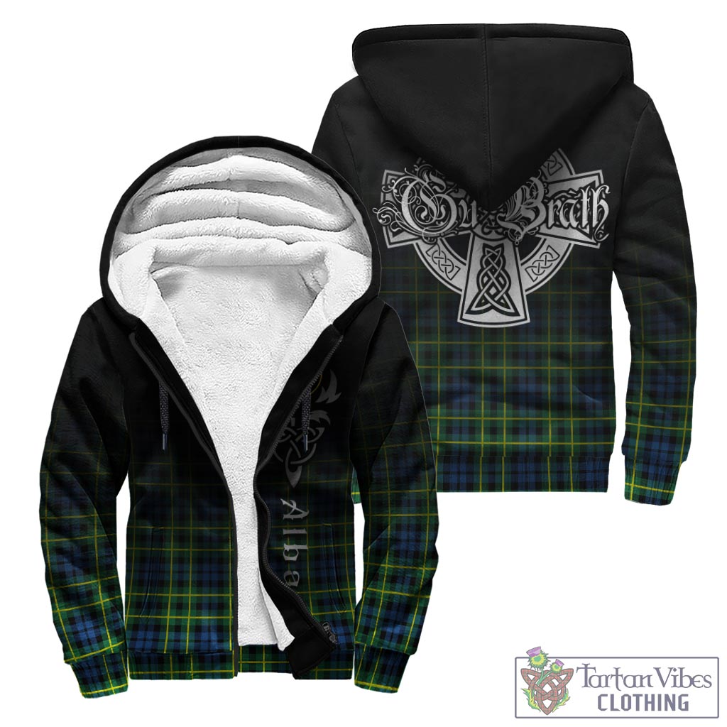 Tartan Vibes Clothing Campbell of Breadalbane Ancient Tartan Sherpa Hoodie Featuring Alba Gu Brath Family Crest Celtic Inspired