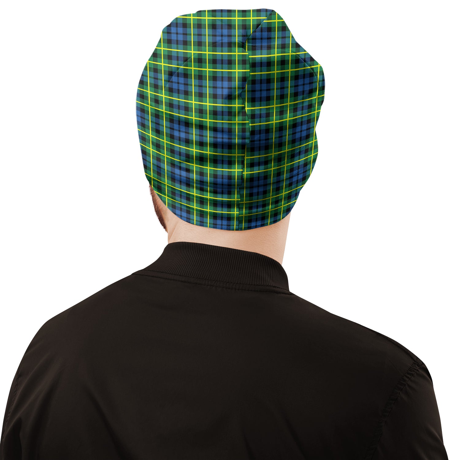 Campbell of Breadalbane Ancient Tartan Beanies Hat with Family Crest - Tartan Vibes Clothing