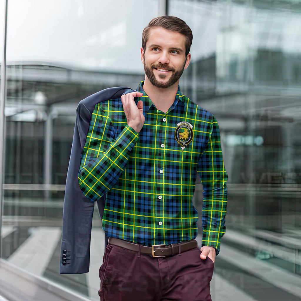 campbell-of-breadalbane-ancient-tartan-long-sleeve-button-up-shirt-with-family-crest
