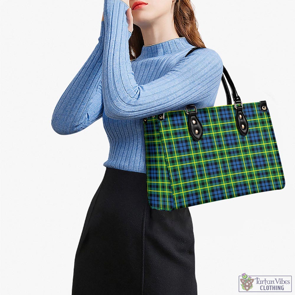 Tartan Vibes Clothing Campbell of Breadalbane Ancient Tartan Luxury Leather Handbags