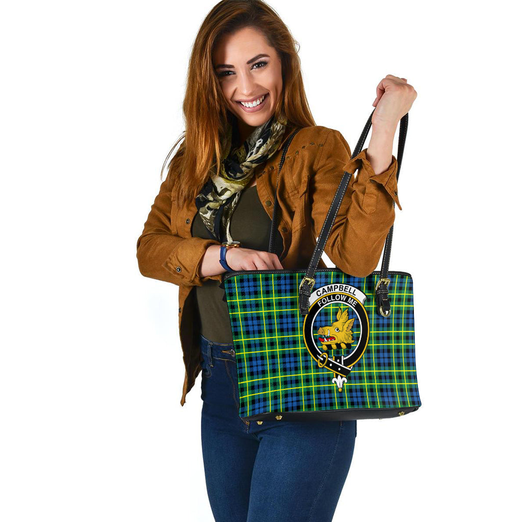 campbell-of-breadalbane-ancient-tartan-leather-tote-bag-with-family-crest