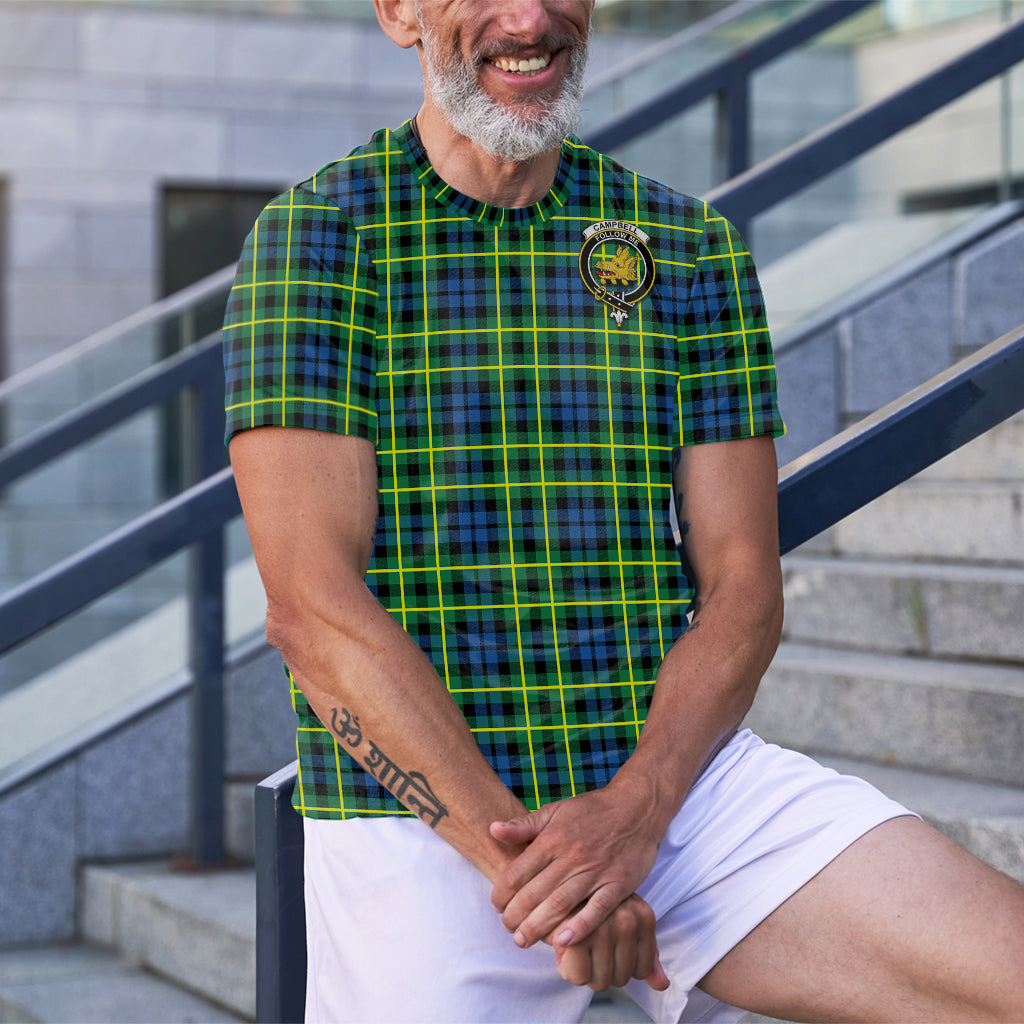 Campbell of Breadalbane Ancient Tartan T-Shirt with Family Crest - Tartan Vibes Clothing