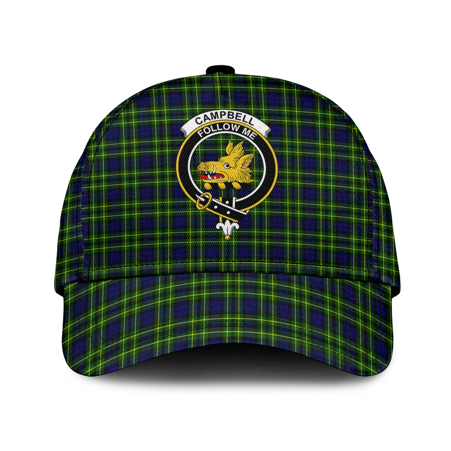 Campbell of Breadalbane Modern Tartan Classic Cap with Family Crest Classic Cap Universal Fit - Tartan Vibes Clothing