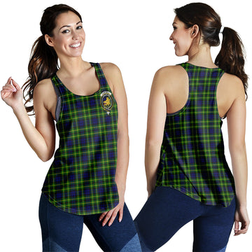 Campbell of Breadalbane Modern Tartan Women Racerback Tanks with Family Crest