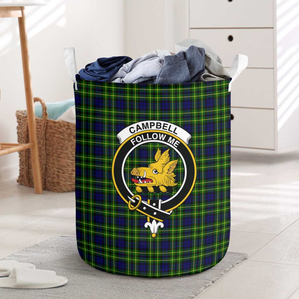 Campbell of Breadalbane Modern Tartan Laundry Basket with Family Crest One Size - Tartanvibesclothing Shop