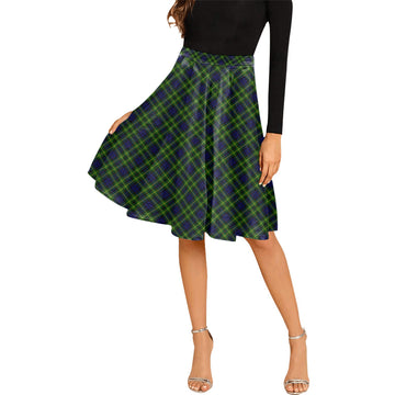 Campbell of Breadalbane Modern Tartan Melete Pleated Midi Skirt