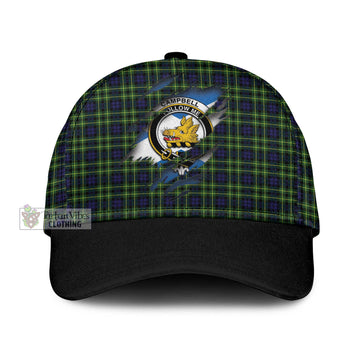 Campbell of Breadalbane Modern Tartan Classic Cap with Family Crest In Me Style