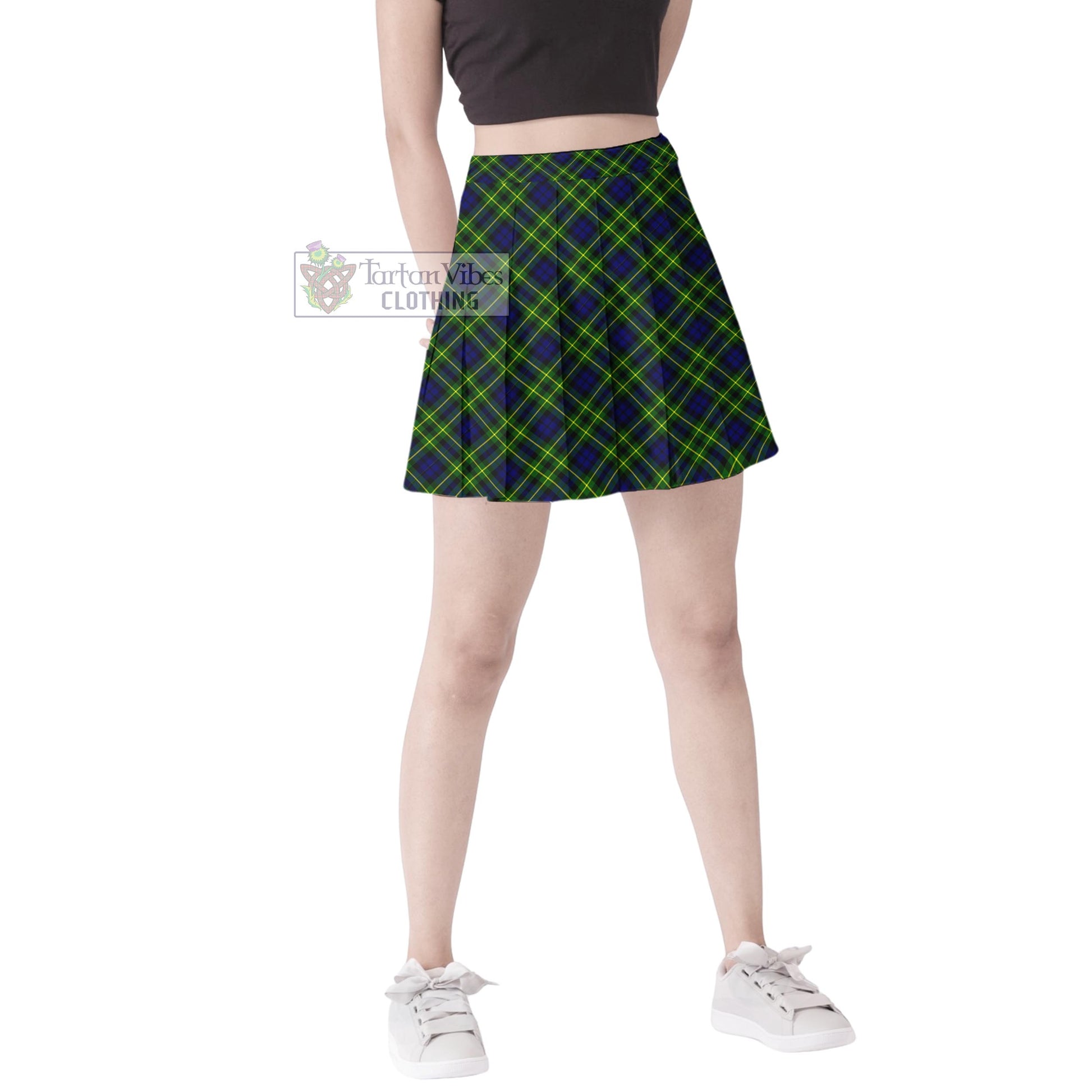 Tartan Vibes Clothing Campbell of Breadalbane Modern Tartan Women's Plated Mini Skirt