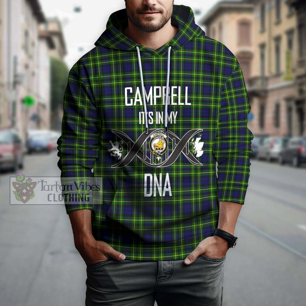 Campbell of Breadalbane Modern Tartan Hoodie with Family Crest DNA In Me Style Pullover Hoodie - Tartanvibesclothing Shop