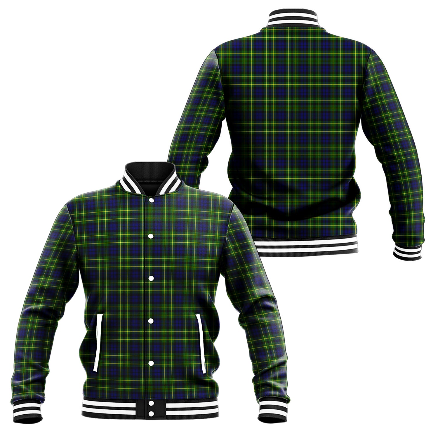 Campbell of Breadalbane Modern Tartan Baseball Jacket Unisex - Tartan Vibes Clothing