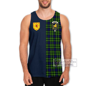 Campbell of Breadalbane Modern Tartan Men's Tank Top Alba with Scottish Lion Royal Arm Half Style