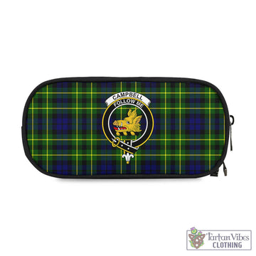 Campbell of Breadalbane Modern Tartan Pen and Pencil Case with Family Crest