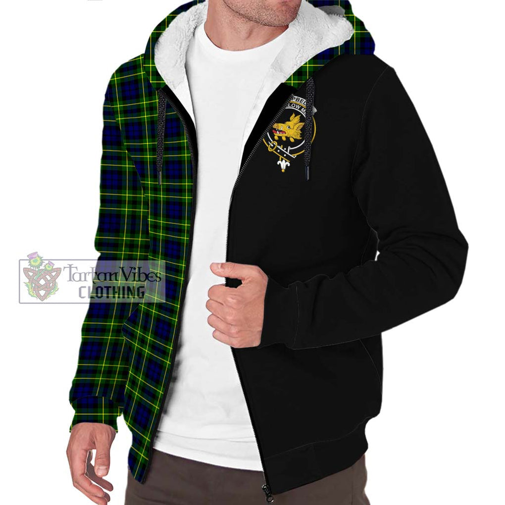 Campbell of Breadalbane Modern Tartan Sherpa Hoodie with Family Crest and Half Of Me Style Unisex S - Tartanvibesclothing Shop