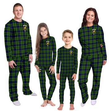 Campbell of Breadalbane Modern Tartan Pajamas Family Set with Family Crest