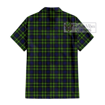 Campbell of Breadalbane Modern Tartan Short Sleeve Button Shirt with Family Crest DNA In Me Style