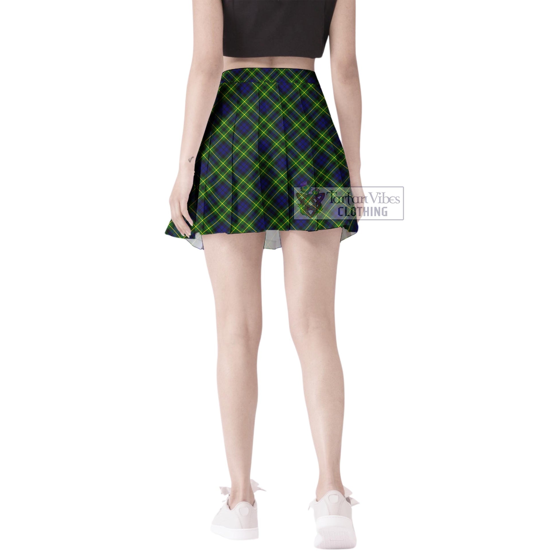 Tartan Vibes Clothing Campbell of Breadalbane Modern Tartan Women's Plated Mini Skirt