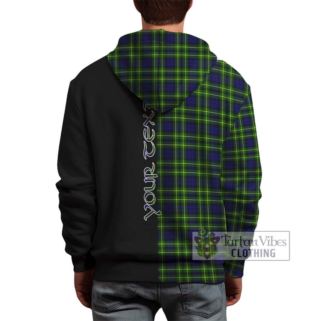 Campbell of Breadalbane Modern Tartan Hoodie with Family Crest and Half Of Me Style - Tartanvibesclothing Shop