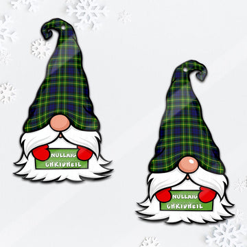 Campbell of Breadalbane Modern Gnome Christmas Ornament with His Tartan Christmas Hat