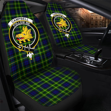 Campbell of Breadalbane Modern Tartan Car Seat Cover with Family Crest