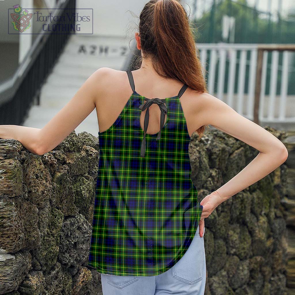 Tartan Vibes Clothing Campbell of Breadalbane Modern Tartan Loose Halter Neck Camisole