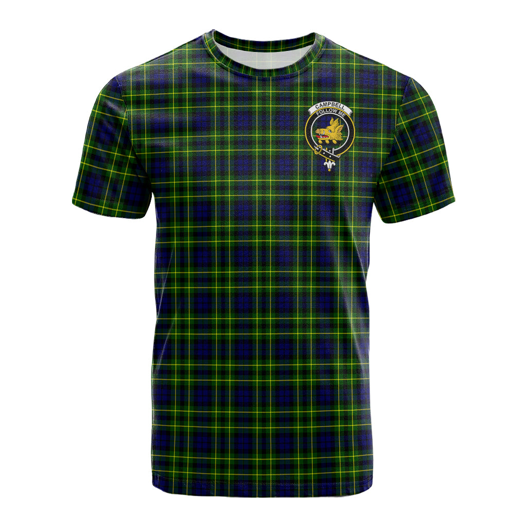 Campbell of Breadalbane Modern Tartan T-Shirt with Family Crest - Tartan Vibes Clothing