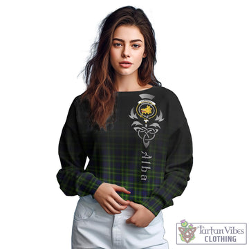 Campbell of Breadalbane Modern Tartan Sweatshirt Featuring Alba Gu Brath Family Crest Celtic Inspired