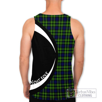 Campbell of Breadalbane Modern Tartan Men's Tank Top with Family Crest Circle Style