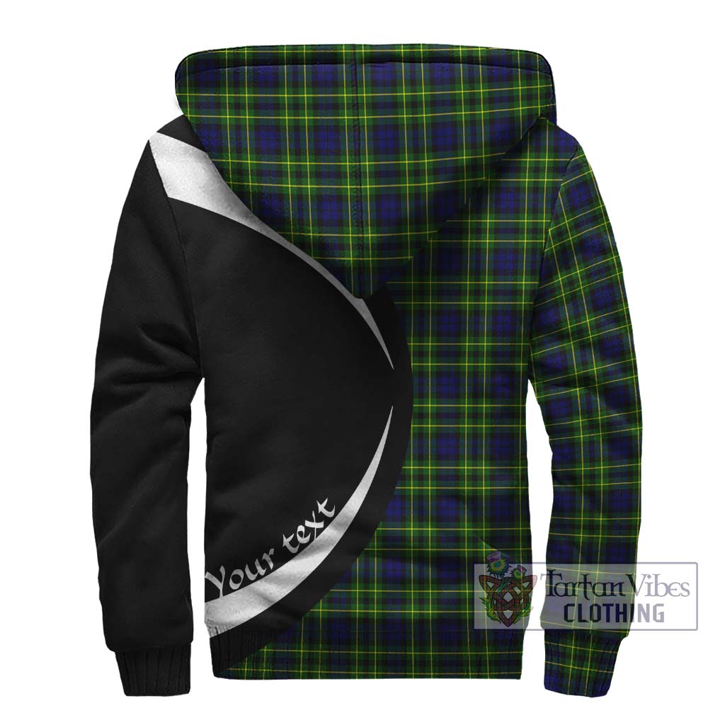 Campbell of Breadalbane Modern Tartan Sherpa Hoodie with Family Crest Circle Style - Tartan Vibes Clothing