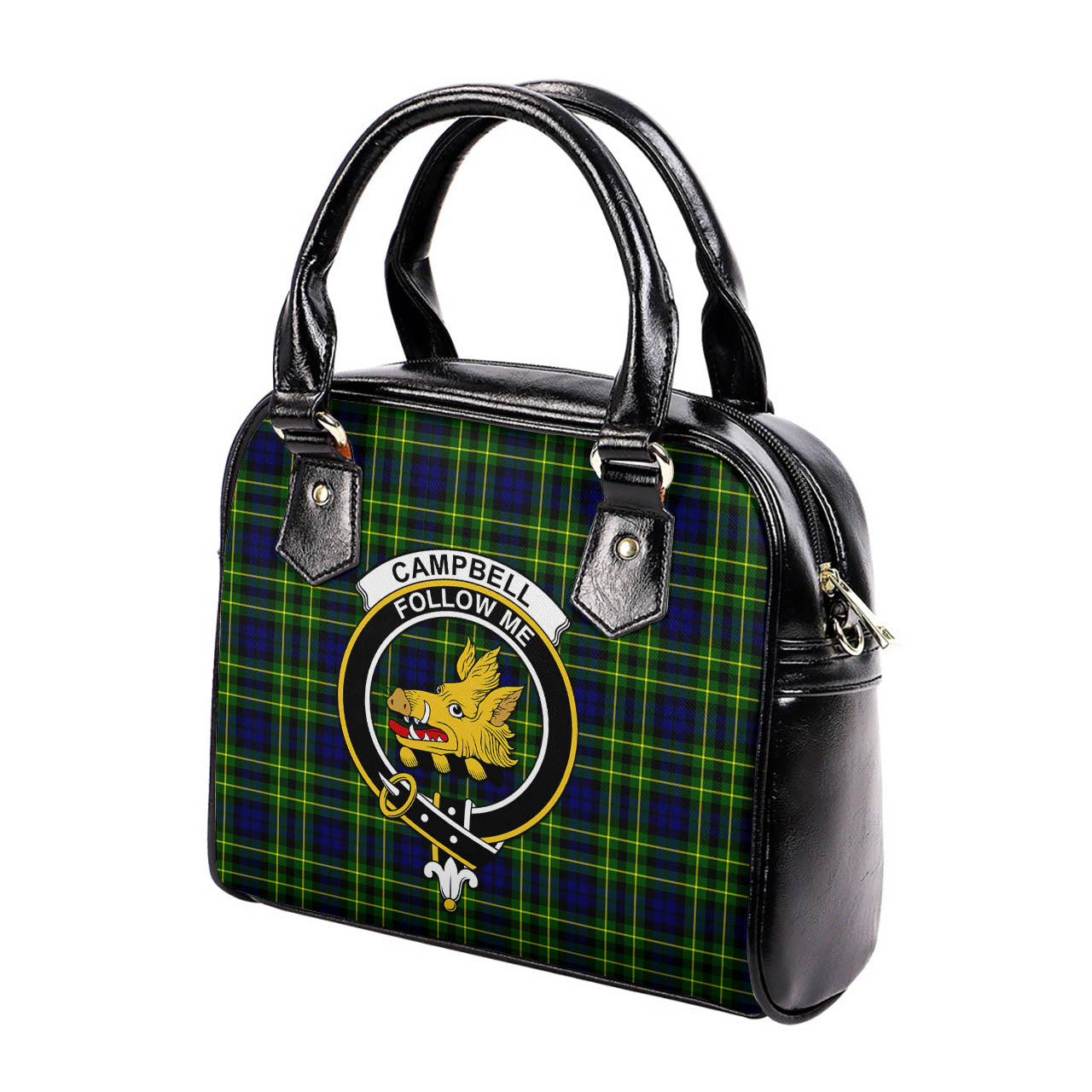 Campbell of Breadalbane Modern Tartan Shoulder Handbags with Family Crest - Tartanvibesclothing