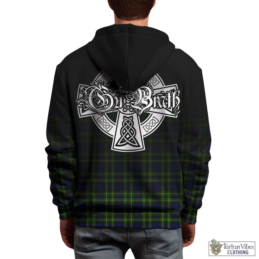 Tartan Vibes Clothing Campbell of Breadalbane Modern Tartan Hoodie Featuring Alba Gu Brath Family Crest Celtic Inspired