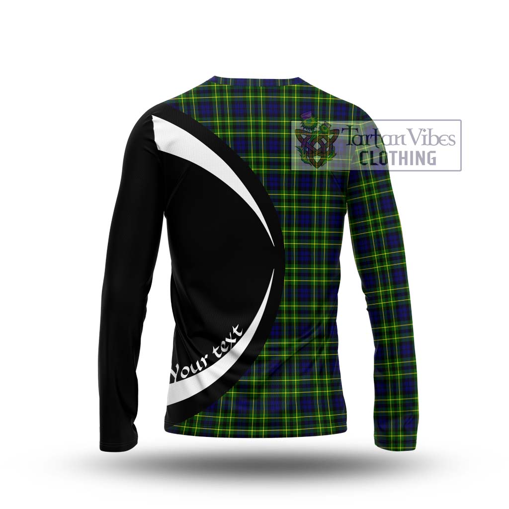 Campbell of Breadalbane Modern Tartan Long Sleeve T-Shirt with Family Crest Circle Style - Tartan Vibes Clothing