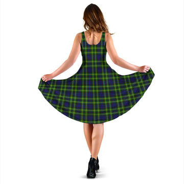 Campbell of Breadalbane Modern Tartan Sleeveless Midi Womens Dress