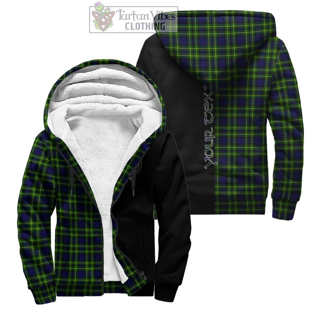 Campbell of Breadalbane Modern Tartan Sherpa Hoodie with Family Crest and Half Of Me Style Unisex - Tartanvibesclothing Shop