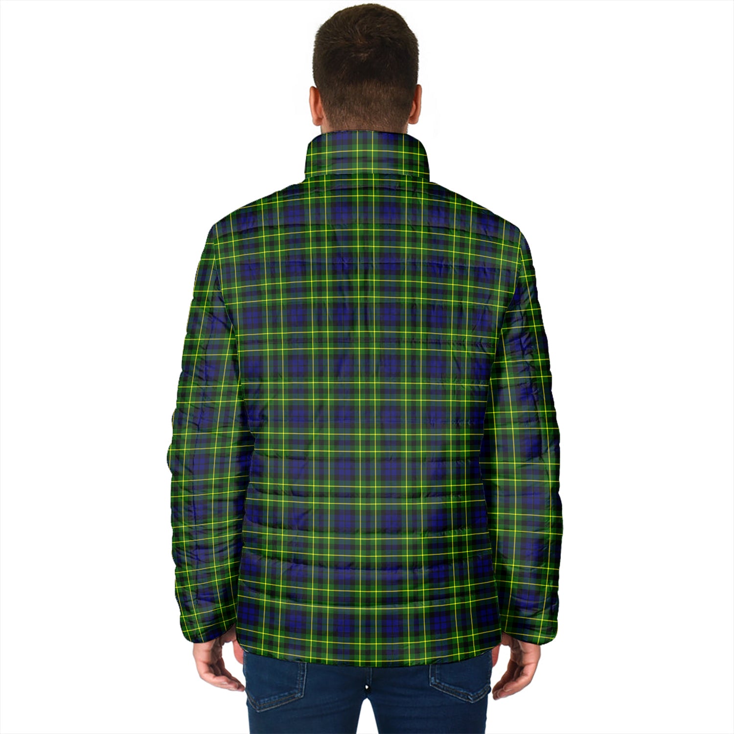 Campbell of Breadalbane Modern Tartan Padded Jacket with Family Crest - Tartan Vibes Clothing