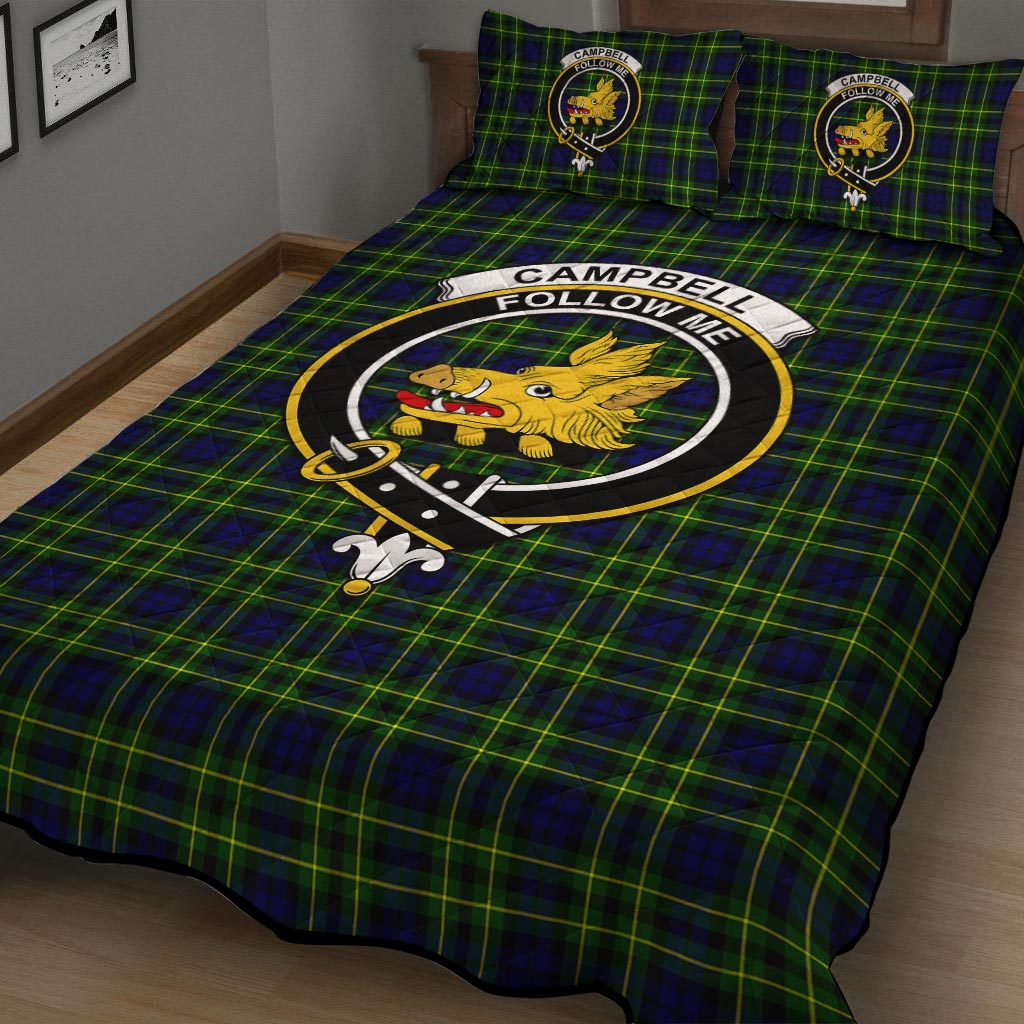 Campbell of Breadalbane Modern Tartan Quilt Bed Set with Family Crest - Tartan Vibes Clothing