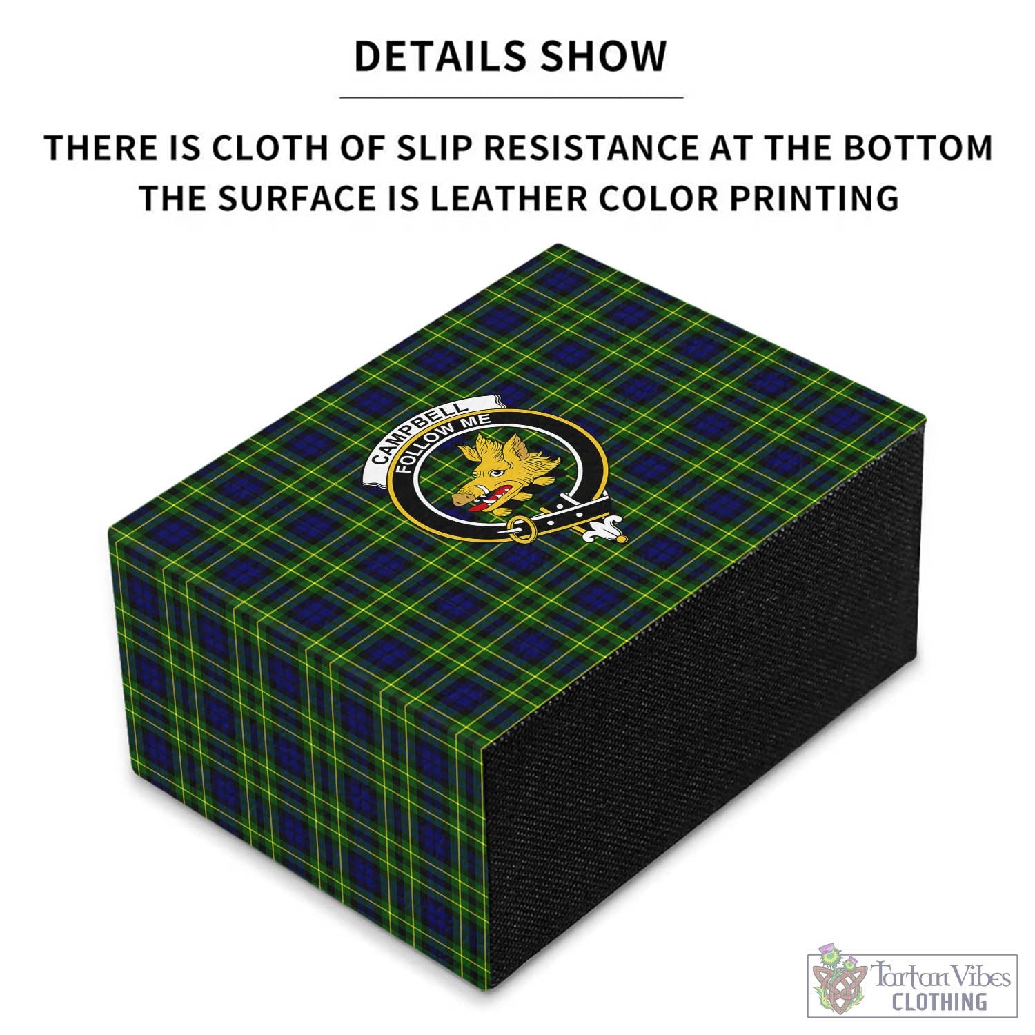 Tartan Vibes Clothing Campbell of Breadalbane Modern Tartan Pen Holder with Family Crest