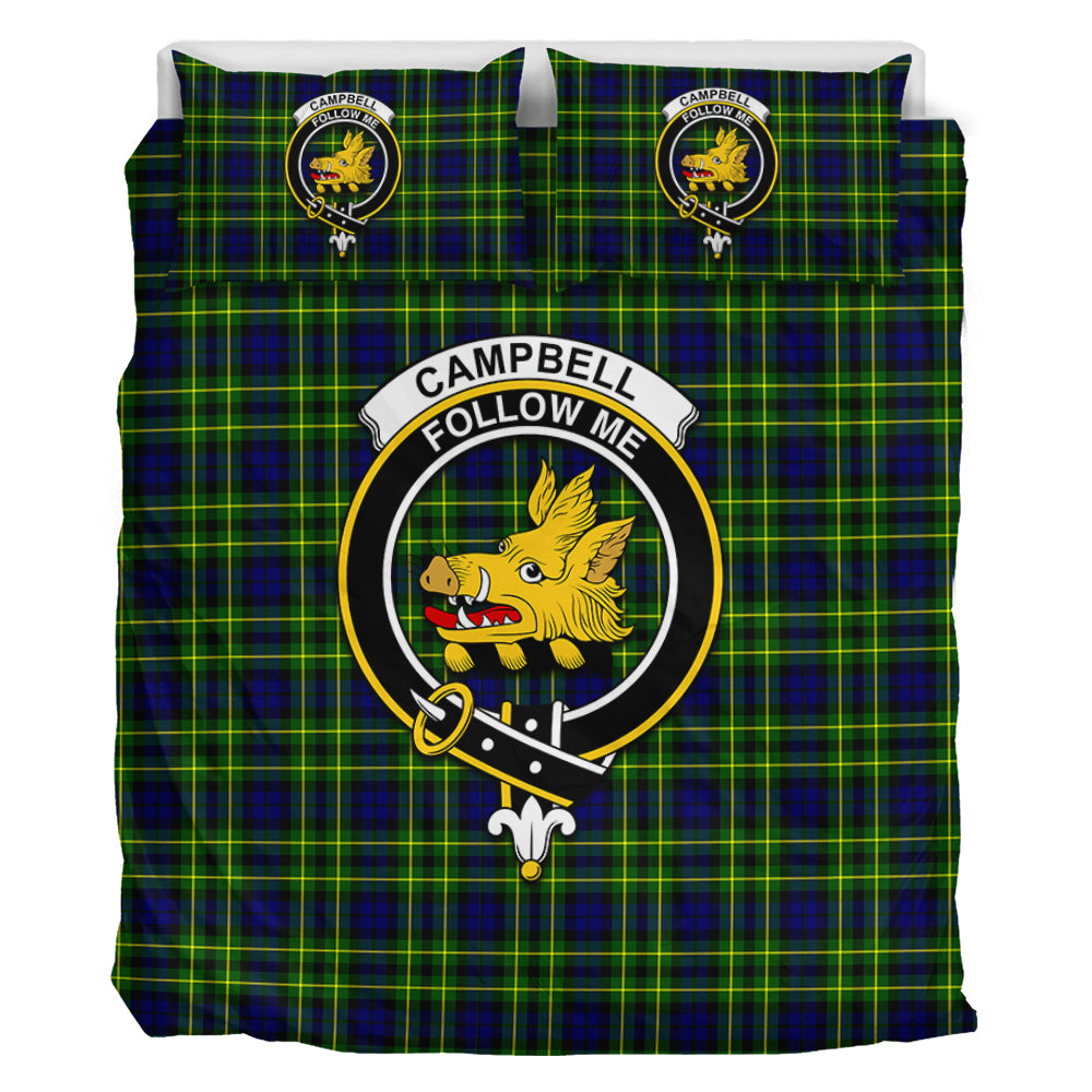 Campbell of Breadalbane Modern Tartan Bedding Set with Family Crest - Tartan Vibes Clothing