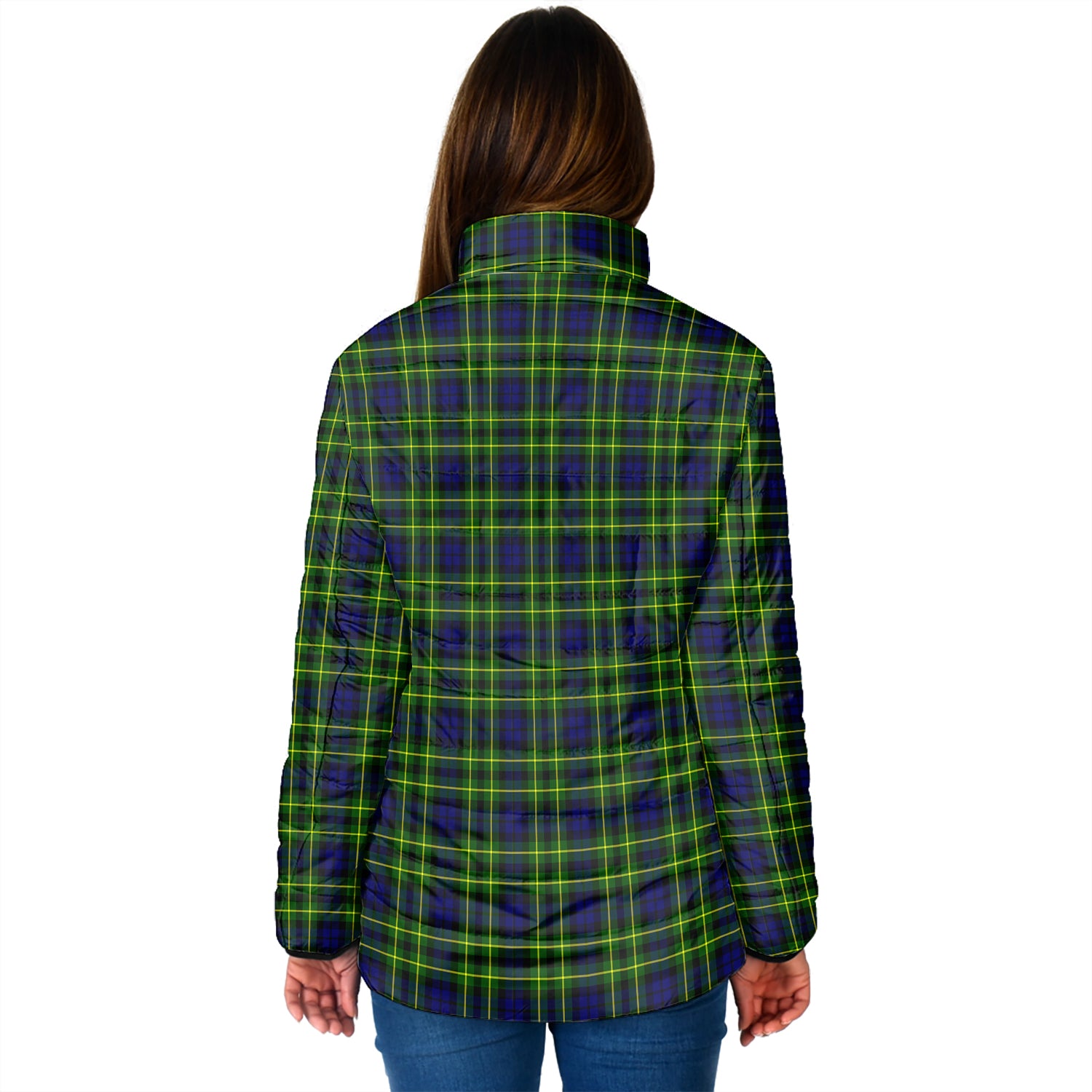 Campbell of Breadalbane Modern Tartan Padded Jacket with Family Crest - Tartan Vibes Clothing