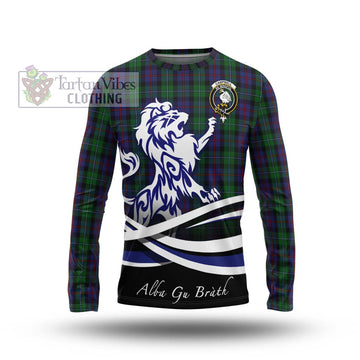 Campbell of Cawdor Tartan Long Sleeve T-Shirt with Alba Gu Brath Regal Lion Emblem