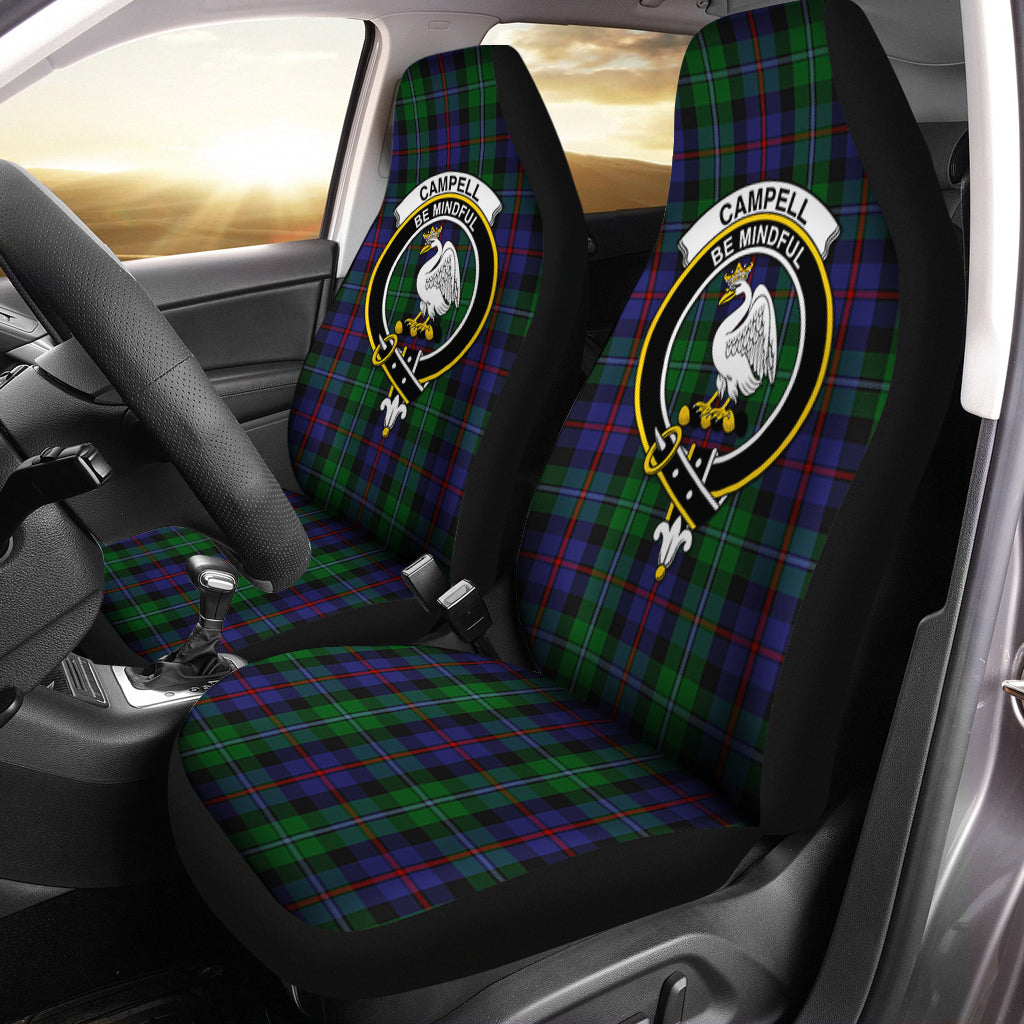 Campbell of Cawdor Tartan Car Seat Cover with Family Crest One Size - Tartanvibesclothing