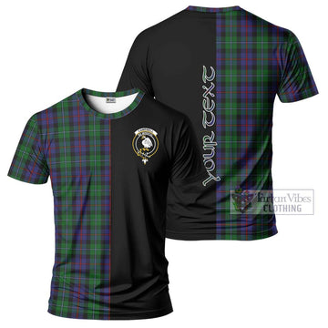 Campbell of Cawdor Tartan T-Shirt with Family Crest and Half Of Me Style