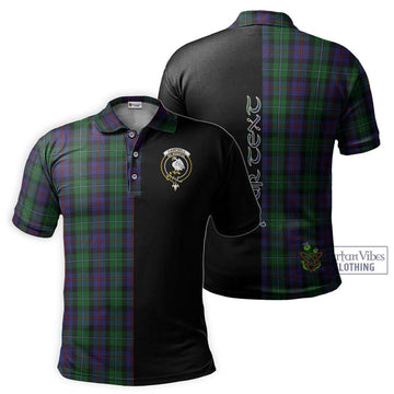 Campbell of Cawdor Tartan Polo Shirt with Family Crest and Half Of Me Style