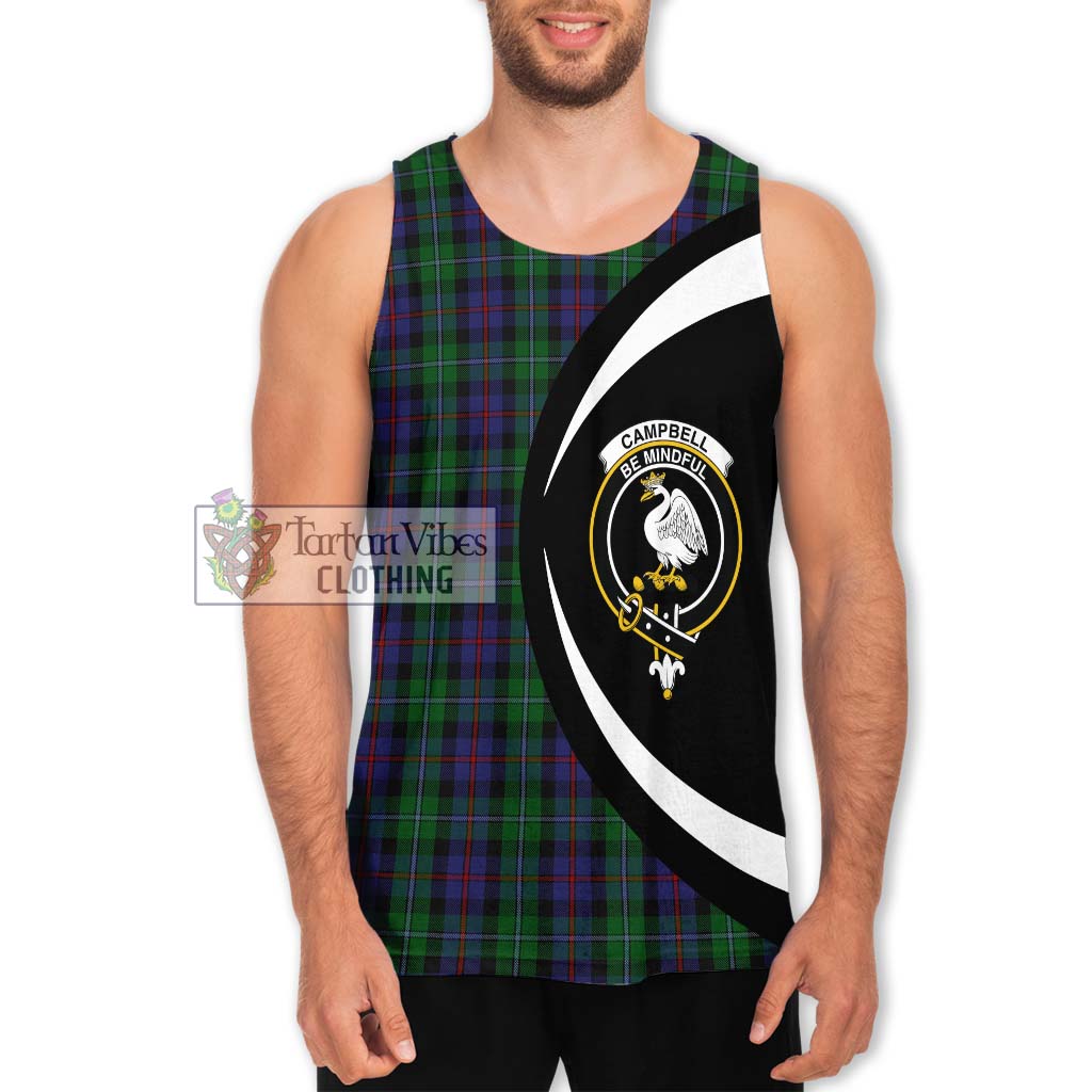 Campbell of Cawdor Tartan Men's Tank Top with Family Crest Circle Style Men - Tartan Vibes Clothing