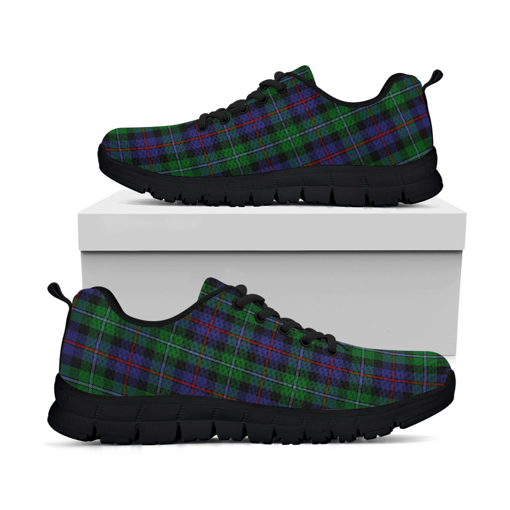 Campbell of Cawdor Tartan Sneakers Kid's Sneakers - Tartan Vibes Clothing