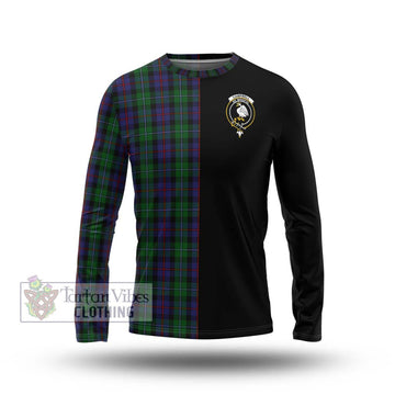 Campbell of Cawdor Tartan Long Sleeve T-Shirt with Family Crest and Half Of Me Style