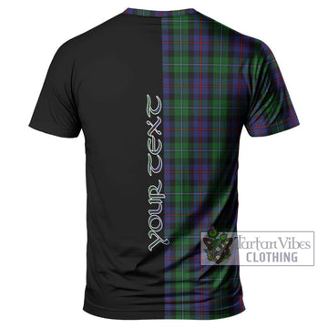 Campbell of Cawdor Tartan T-Shirt with Family Crest and Half Of Me Style