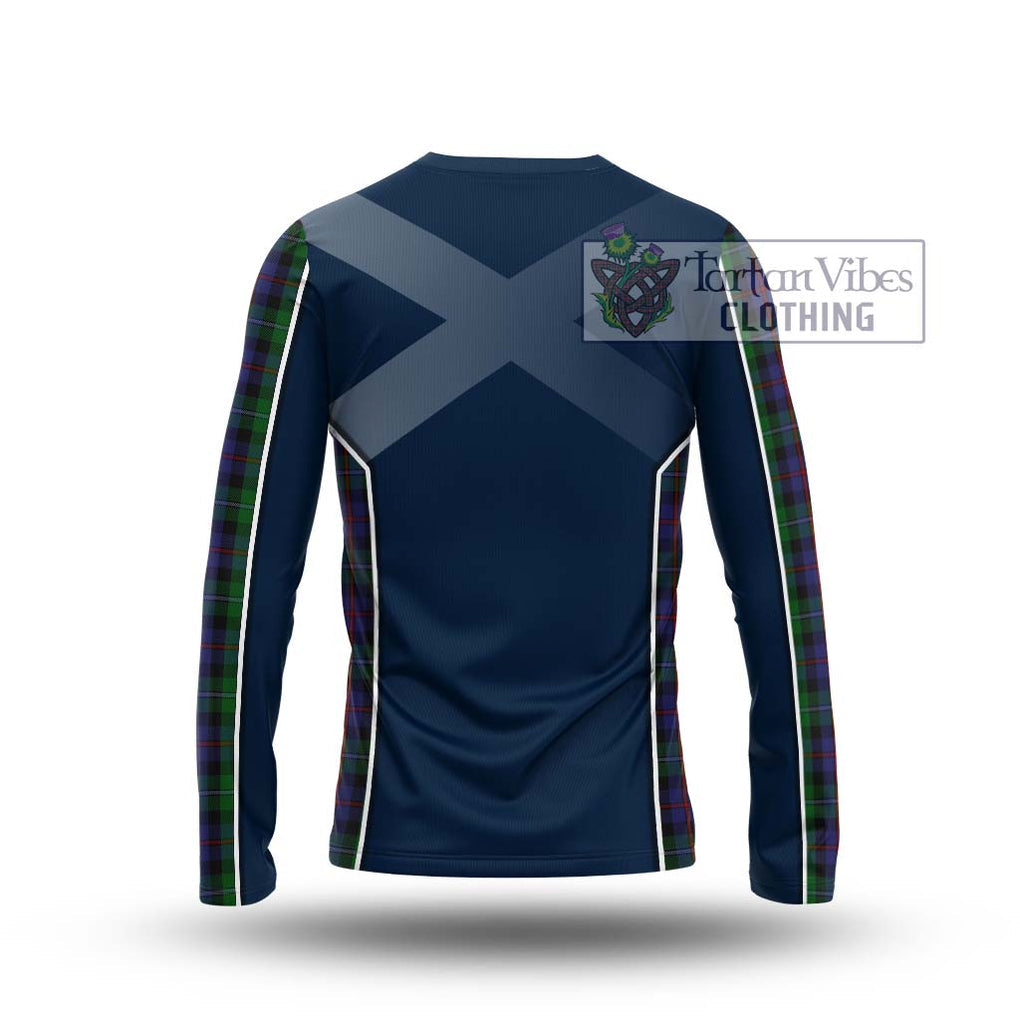 Campbell of Cawdor Tartan Long Sleeve T-Shirt with Family Crest and Lion Rampant Vibes Sport Style - Tartan Vibes Clothing