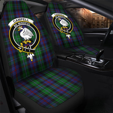 Campbell of Cawdor Tartan Car Seat Cover with Family Crest