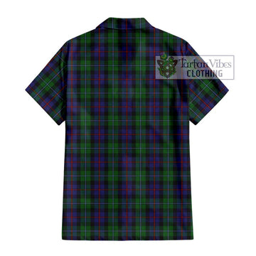 Campbell of Cawdor Tartan Short Sleeve Button Shirt with Family Crest DNA In Me Style